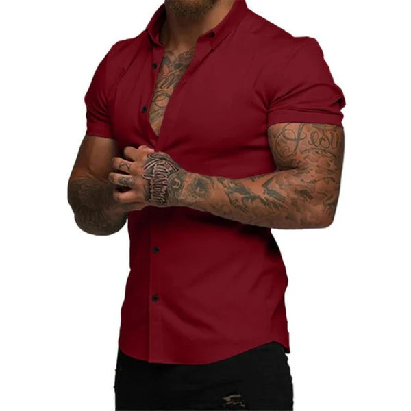 Slim Fit EasyFit™ Overhemd – Stijl en Comfort met 4D Stretch Technologie