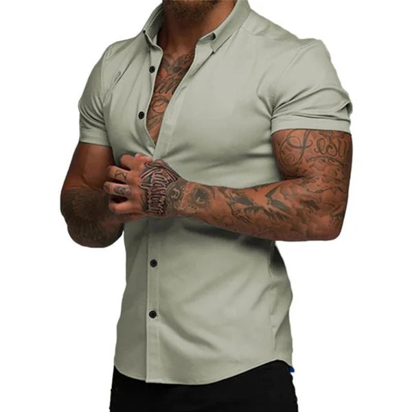 Slim Fit EasyFit™ Overhemd – Stijl en Comfort met 4D Stretch Technologie
