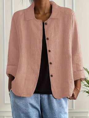 Chloe | Dames Casual Knoop Voorkant Lichtgewicht Jas