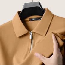 Monarch heren polo met rits – Moderne stijl en licht comfort