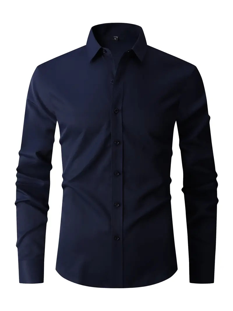 Oliver | Heren Slim Fit Overhemd met Knoopsluiting