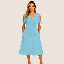 Monarch Sofie midi-jurk met kant – Casual elegantie