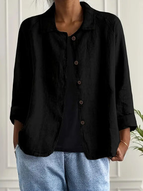 Chloe | Dames Casual Knoop Voorkant Lichtgewicht Jas