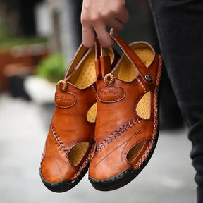 Sandales décontractées en cuir souple de haute qualité pour hommes - MonarchWay™