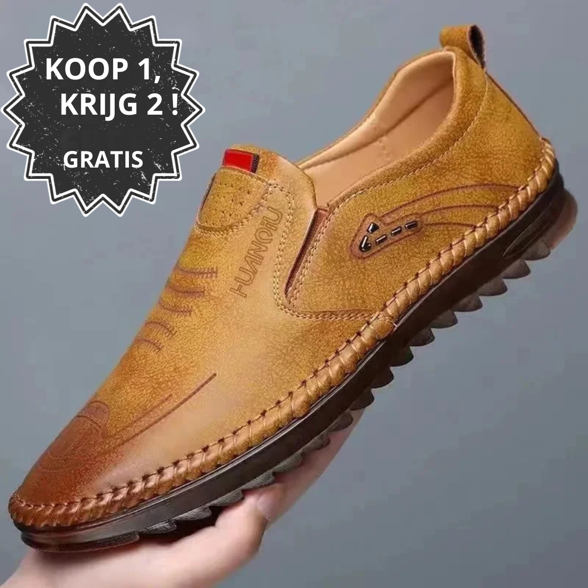 Monarch Wear - Leren Instap Mocassins voor Heren - [KOOP 1, KRIJG 2 GRATIS]