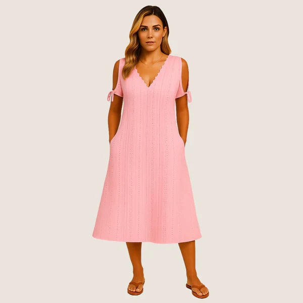 Monarch Sofie midi-jurk met kant – Casual elegantie