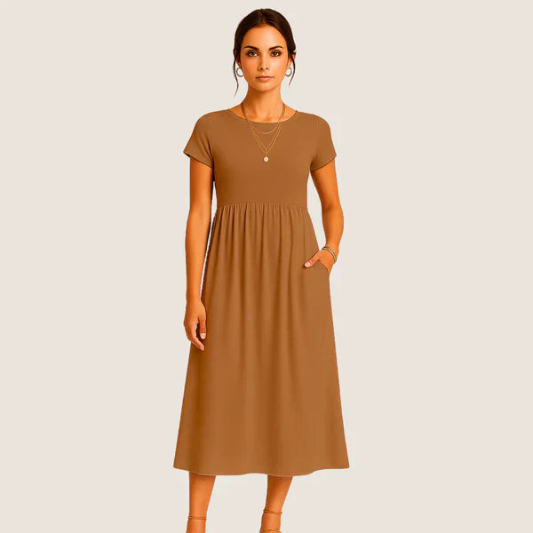 Monarch Alice midi-jurk – Casual en tijdloze elegantie