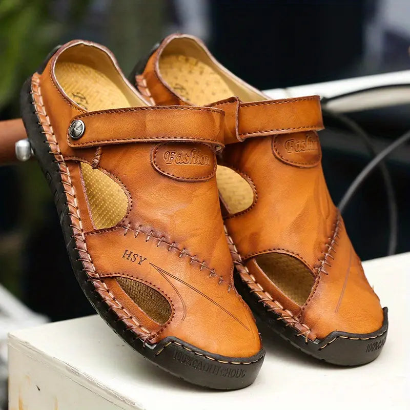Sandales décontractées en cuir souple de haute qualité pour hommes - MonarchWay™