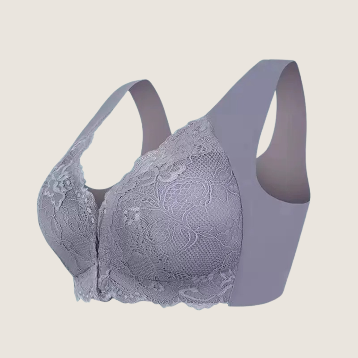 Soutien-gorge Sexy en Dentelle – Push Up Confort Grande Taille avec Fermeture Avant