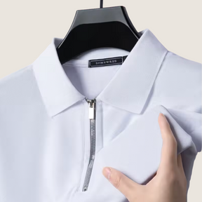 Monarch heren polo met rits – Moderne stijl en licht comfort