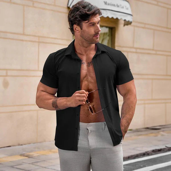 Chemise Slim Monarch EasyFit™ – Style et Confort avec Technologie Stretch 4D