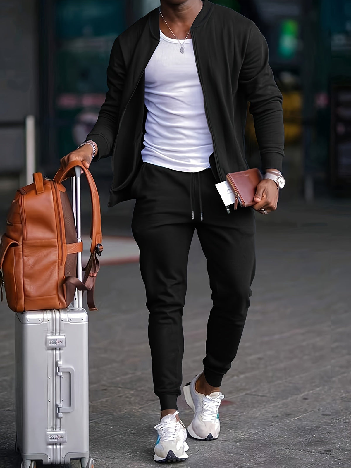 Tyler | Heren Casual Travel Set met Ritssluiting Jack
