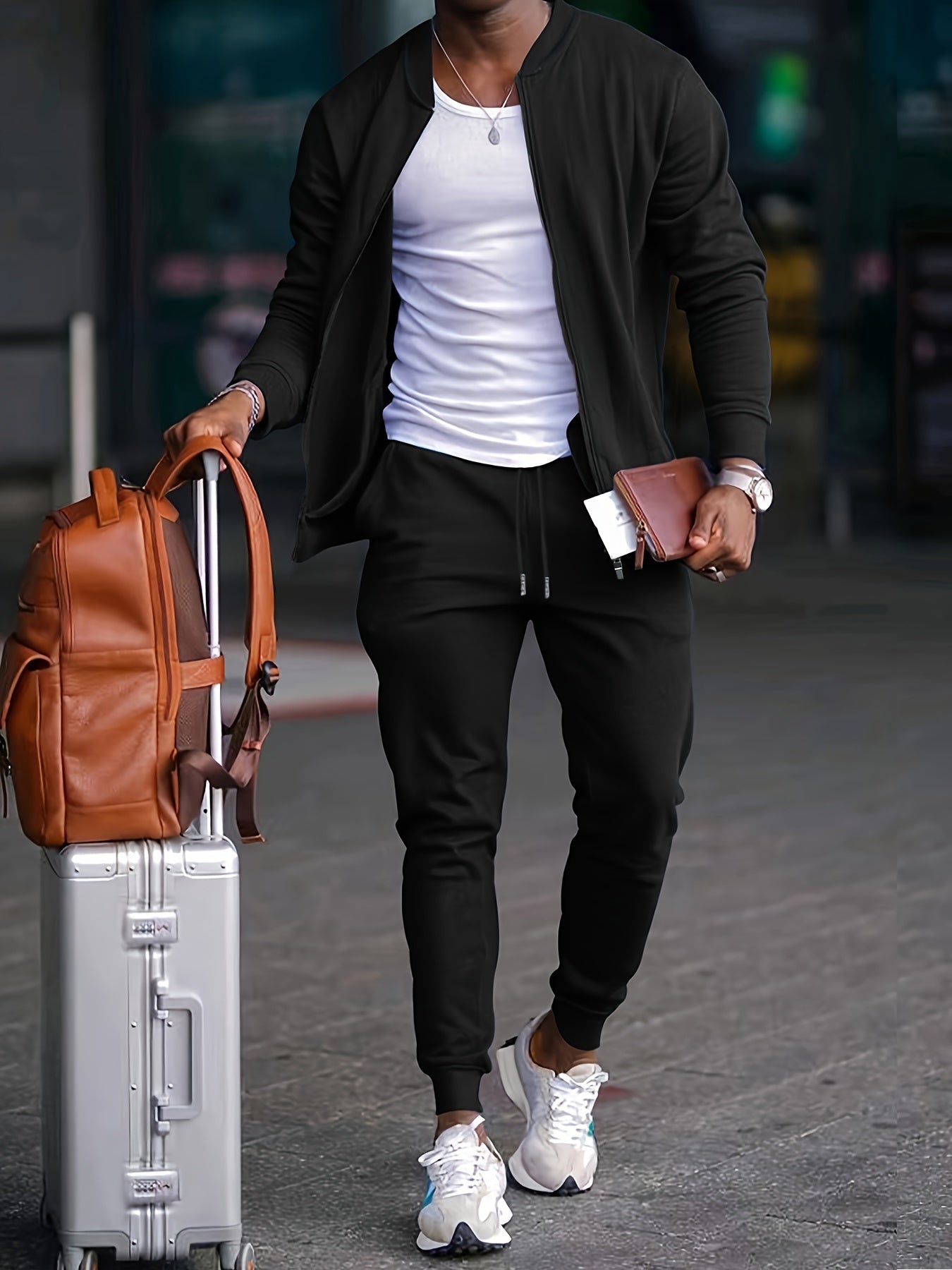 Tyler | Heren Casual Travel Set met Ritssluiting Jack