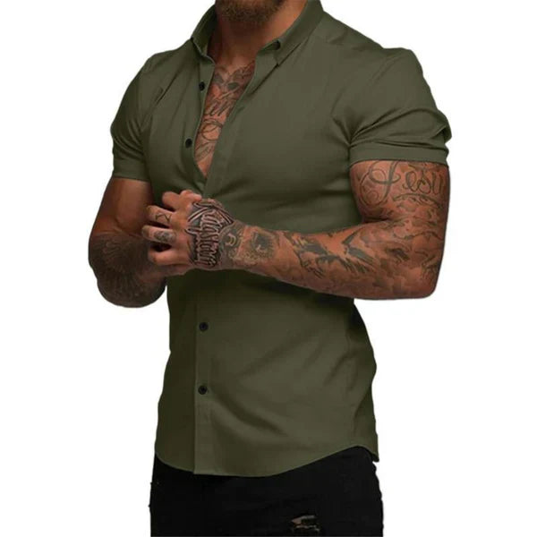 Chemise Slim Monarch EasyFit™ – Style et Confort avec Technologie Stretch 4D