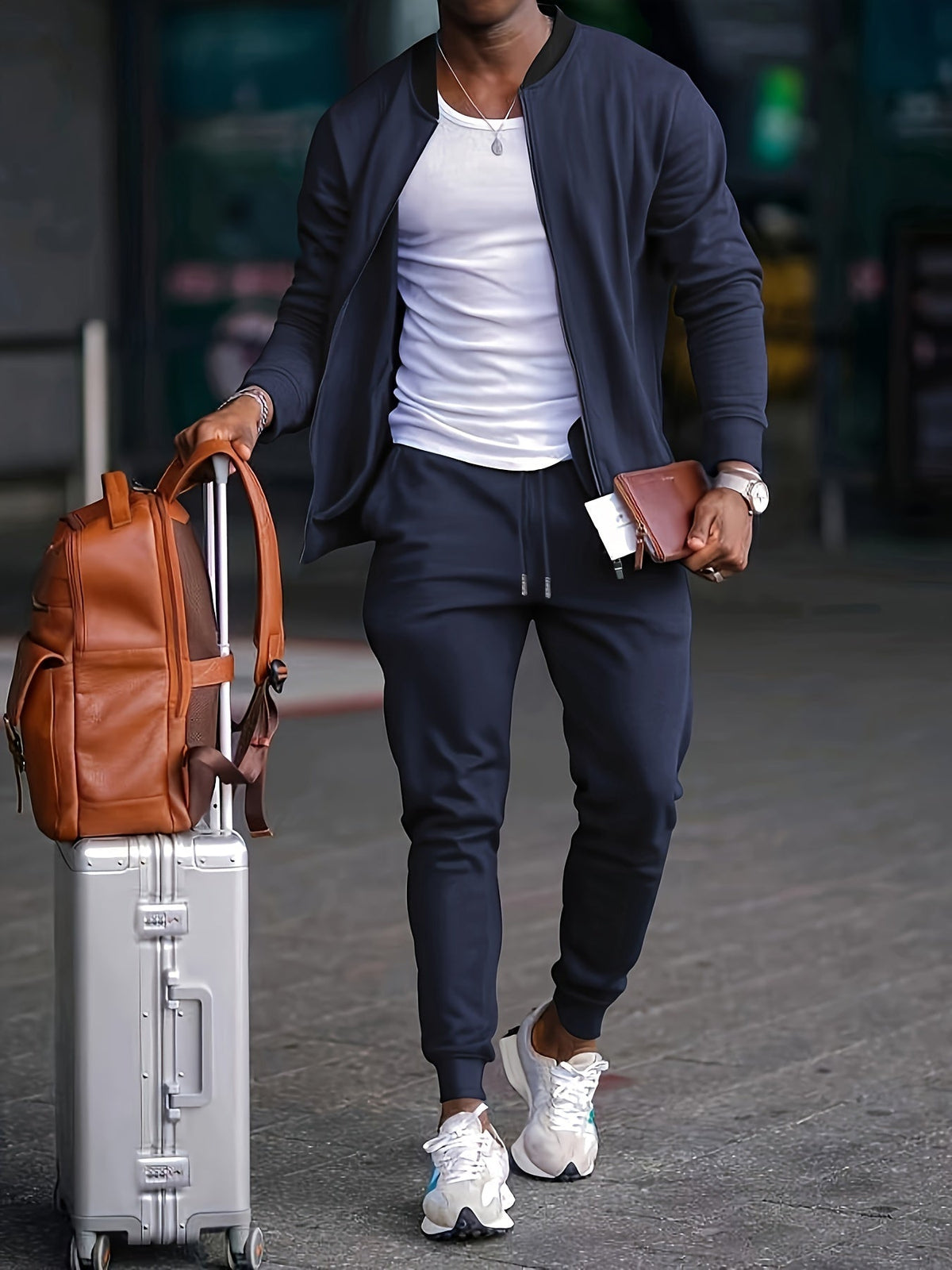 Tyler | Heren Casual Travel Set met Ritssluiting Jack