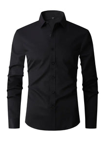 Oliver | Heren Slim Fit Overhemd met Knoopsluiting