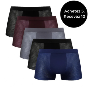 SoftLuxe™ – Lot de 10 boxers en fibre de bambou – [ACHETEZ 5, RECEVÉZ 10] – [LIQUIDATION]