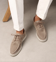 Nathaniel | Heren Casual Suède Veterschoenen