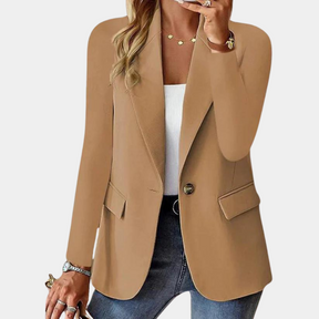 Penelope | Dames getailleerde blazer met enkele knoopsluiting