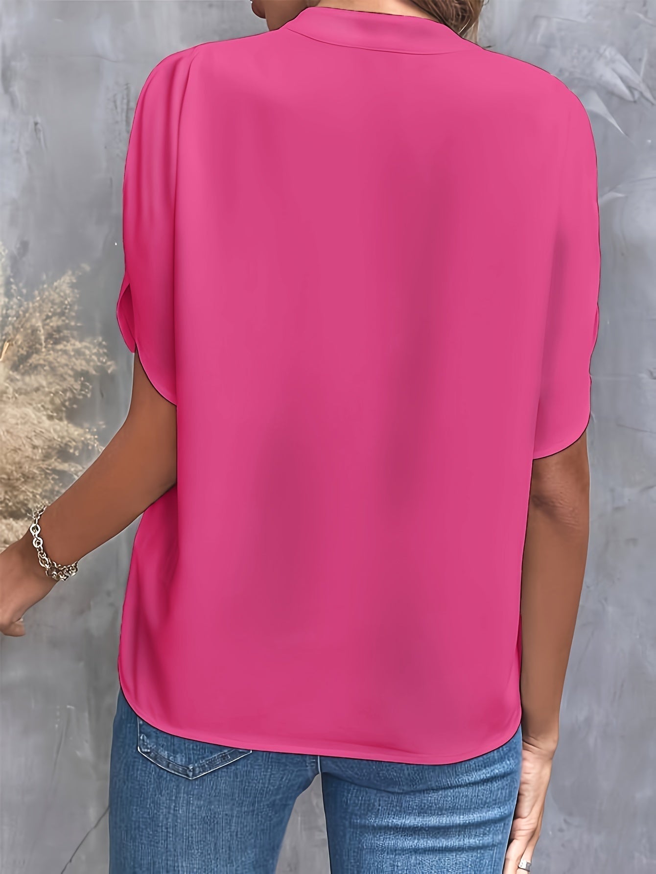 Lina | Dames lichtgewicht blouse met vloeiende stof en flatterende snit