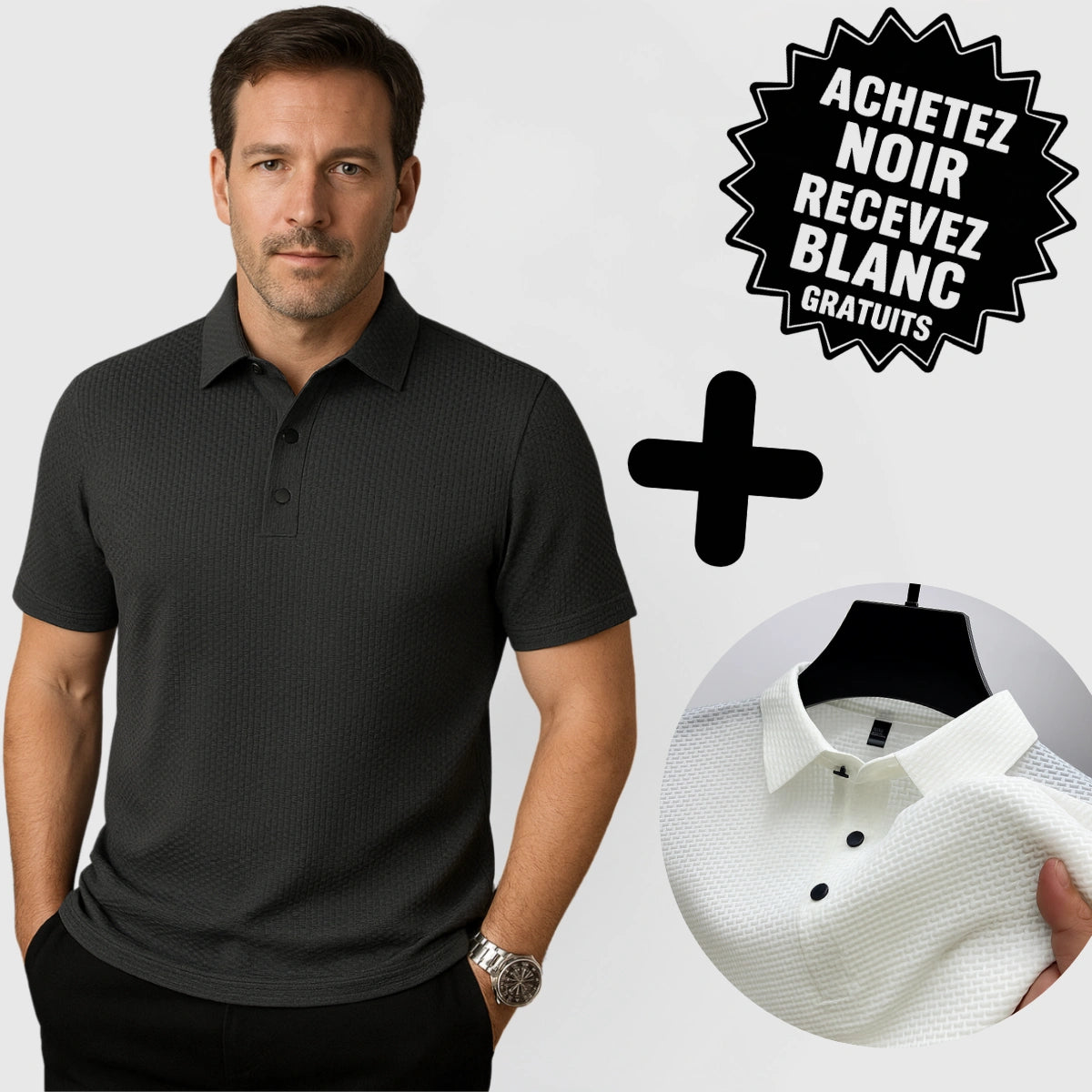Monarch - Polo TechFlex™ Premium Polo - [BLACK FRIDAY] - [ACHETÉZ NOIR, RECEVÉZ BLANC GRATUITS]