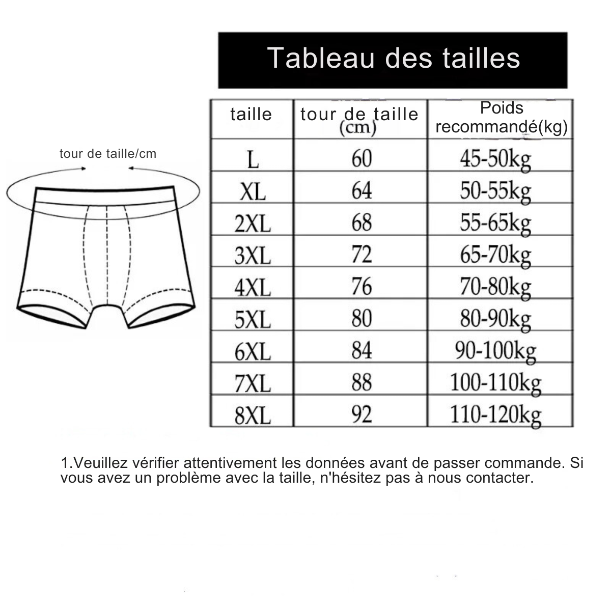 Kit de 10 Boxers en Fibre de Bambou [Payez 5, emportez 10]