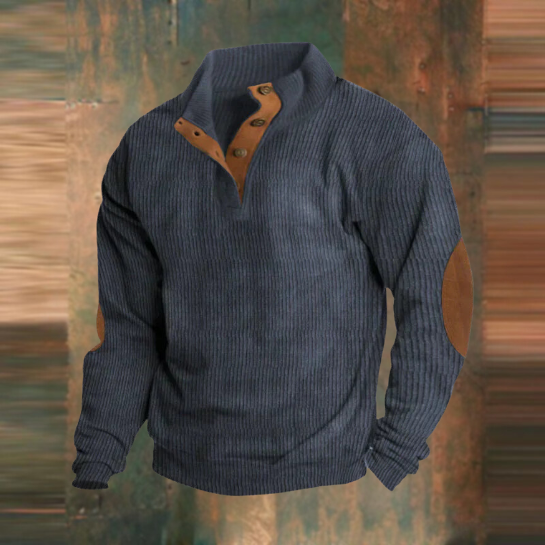 Ronan | Heren Casual Trui met Kwart-Rits