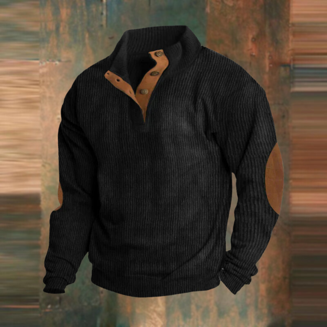 Ronan | Heren Casual Trui met Kwart-Rits