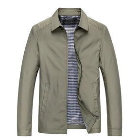 William | Heren Minimalistisch Rits Voorzijde Casual Jas