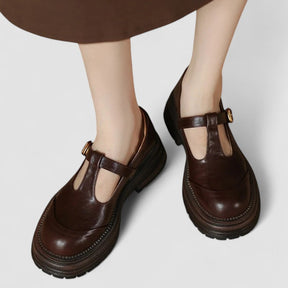 Jessica | Dames Platform T-Riem Casual Schoenen