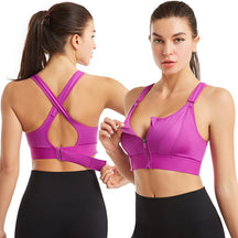 Haut de fitness d'entraînement réglable à soutien maximal - Bra