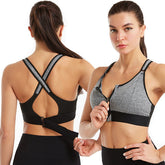 Haut de fitness d'entraînement réglable à soutien maximal - Bra