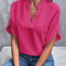 Lina | Dames lichtgewicht blouse met vloeiende stof en flatterende snit