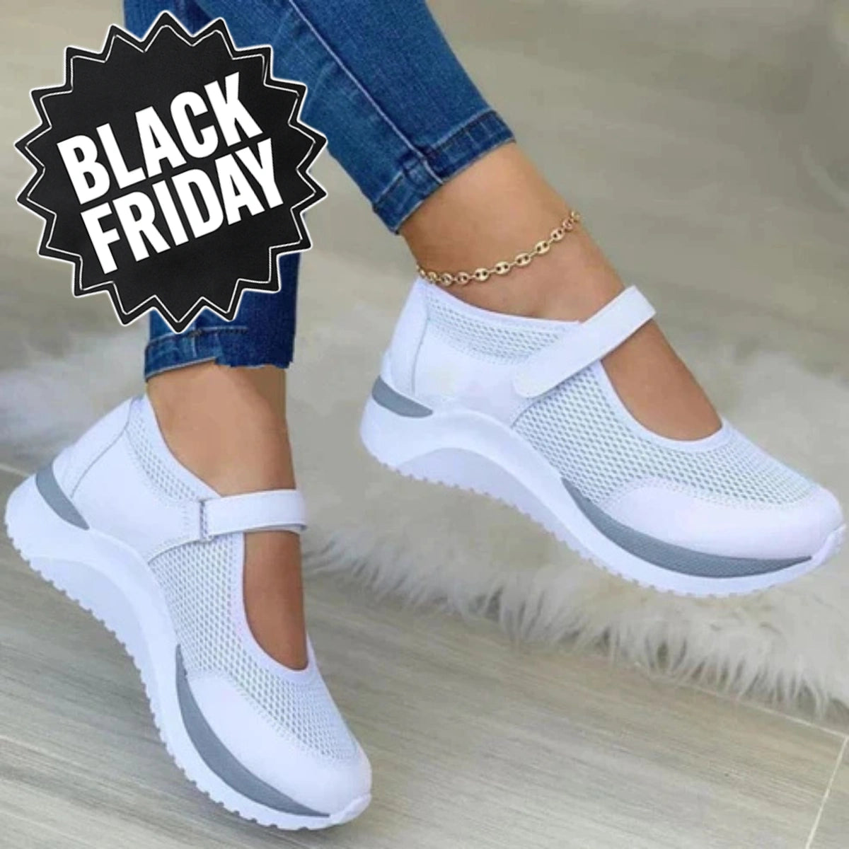 Chaussures Orthopédiques Leila Confort+ Semelles Épaisses - [BLACK FRIDAY] - [ACHETÉZ 1, RECEVÉZ 2 GRATUIT]