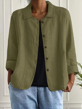 Chloe | Dames Casual Knoop Voorkant Lichtgewicht Jas