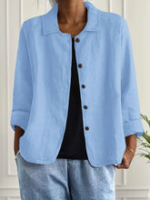 Chloe | Dames Casual Knoop Voorkant Lichtgewicht Jas