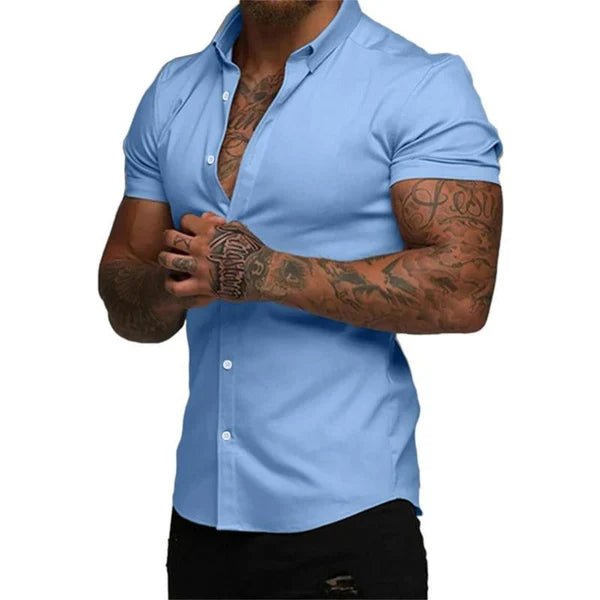 Chemise Slim Monarch EasyFit™ – Style et Confort avec Technologie Stretch 4D