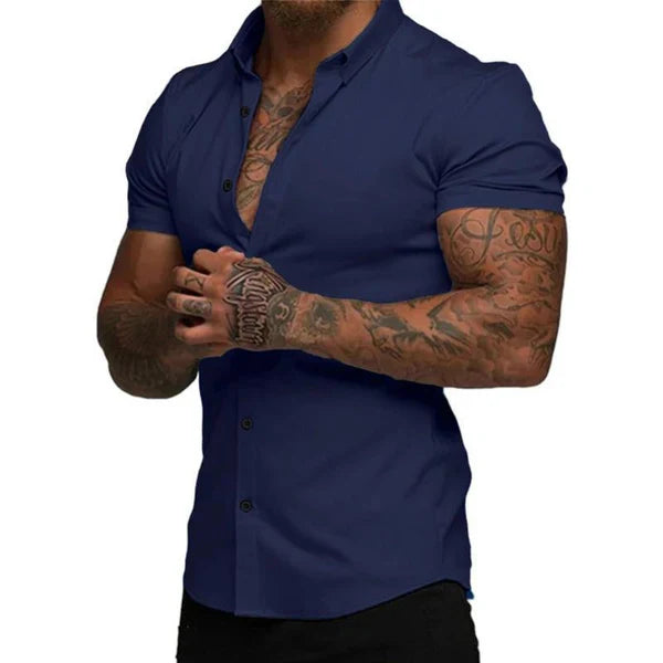 Chemise Slim Monarch EasyFit™ – Style et Confort avec Technologie Stretch 4D