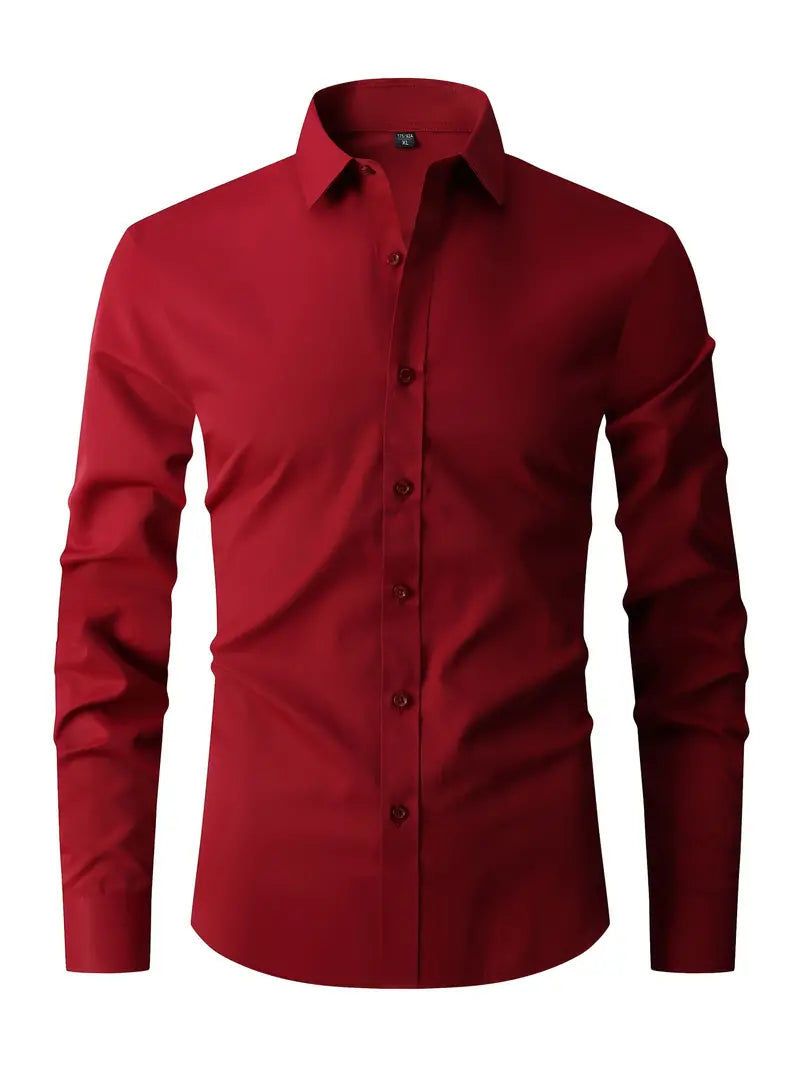 Oliver | Heren Slim Fit Overhemd met Knoopsluiting