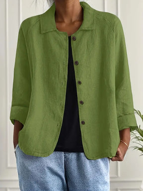 Chloe | Dames Casual Knoop Voorkant Lichtgewicht Jas