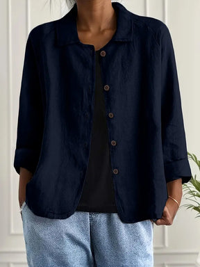 Chloe | Dames Casual Knoop Voorkant Lichtgewicht Jas