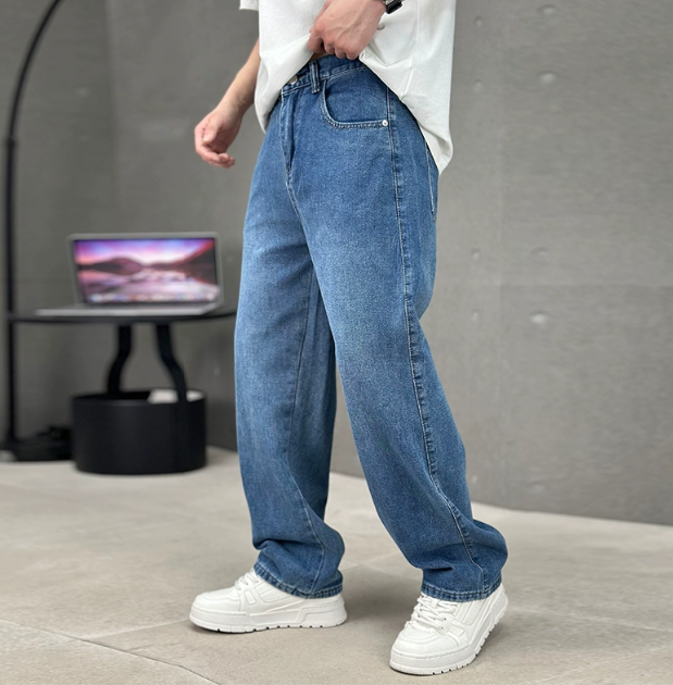 Drew | Heren Lente Losse Straight-Fit Denim Jeans