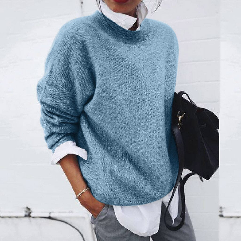 Kayla | Dames zachte wollen trui, elegant bij jeans of rok