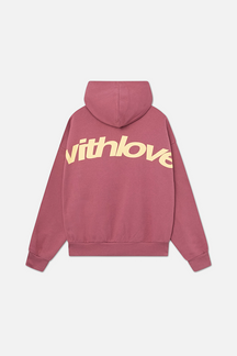 Nanda | Dames hoodie met ontspannen pasvorm en With love print