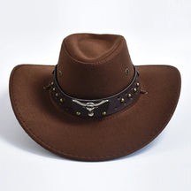 Caleb | Heren Brede Rand Westerse Cowboy Hoed