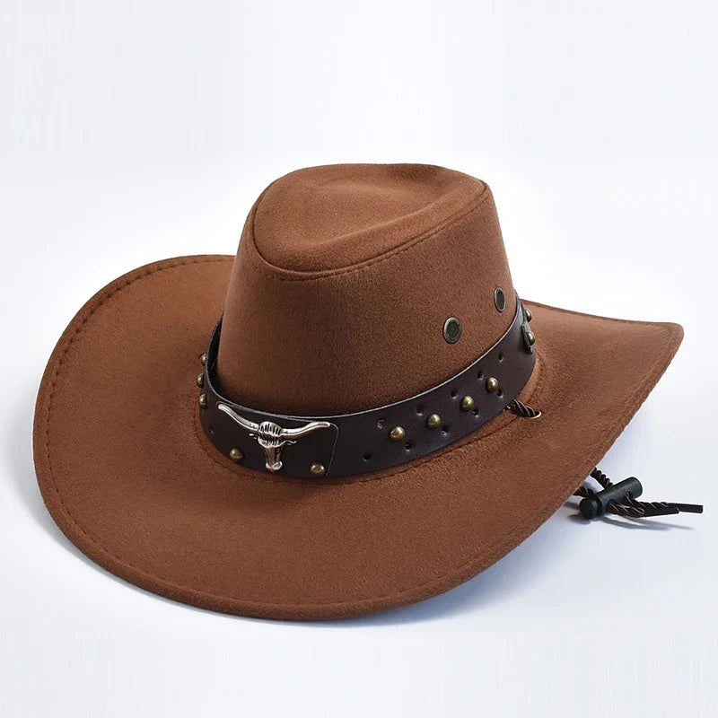 Caleb | Heren Brede Rand Westerse Cowboy Hoed