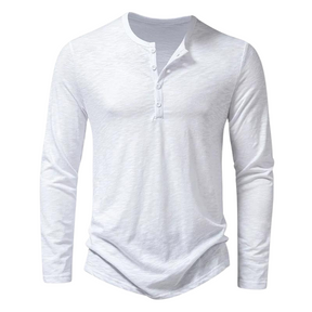 Oliver | Heren Casual Button Henley Shirt