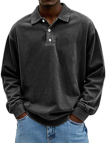 Poloshirt Heren met Lange Mouwen
