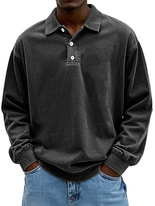 Poloshirt Heren met Lange Mouwen