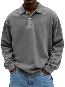 Poloshirt Heren met Lange Mouwen